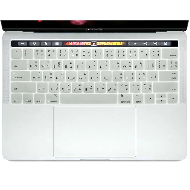 A1707 с сенсорной панелью Us Version Thai A1706 и 15 4 дюйма для Apple New Macbook Pro 13 3 Силиконовая