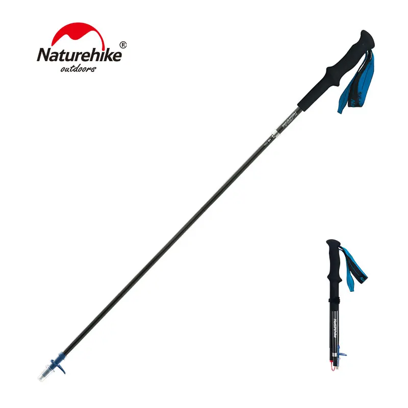 

Naturehike Ultralight 4-sections Foldable Adjustable Trekking Poles Carbon Fiber Walking Hiking Sticks