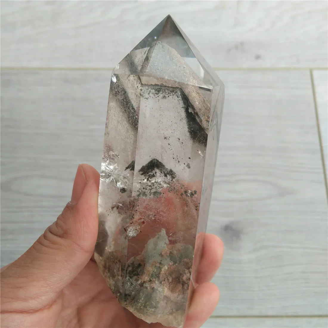 

Phantom Crystal Stone Stones Ghost Crystals Wicca Cristal Islande Pierre Naturelle Cristaux Healing Home Decoration Natural 263g