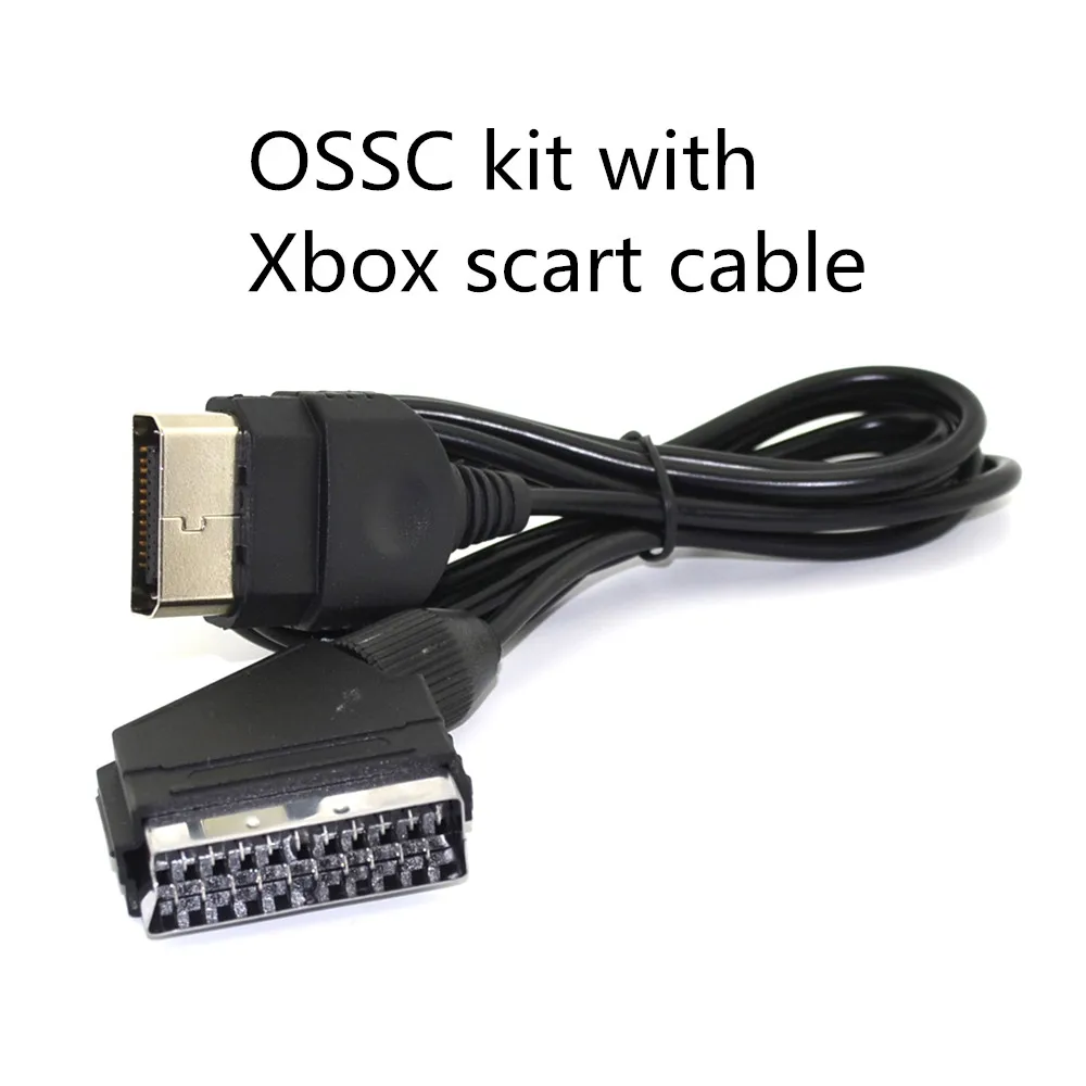 Bitfunx OSSC HDMI конвертер адаптер Комплект для ретро игровых консолей PS2/SEGA/Saturn/nintendo 64/PC Engine/playstation 2 - Цвет: XBOX scart cable