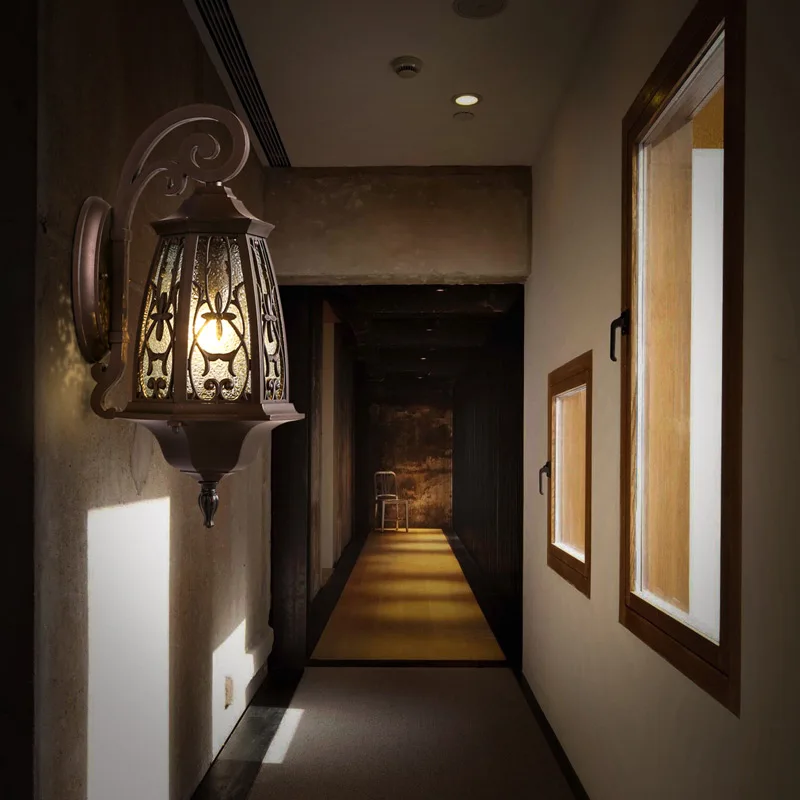 Винтажный Железный СТЕКЛЯННЫЙ КОФЕЙНЫЙ коридор в европейском и американском