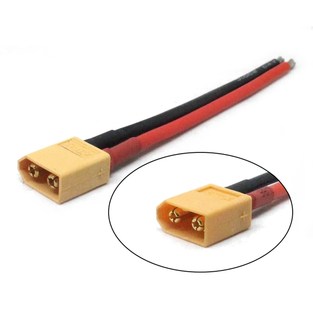 2 шт. XT60 штекер разъема с силиконовым разъемом 14 AWG провод горячий JST кабель для RC BEC