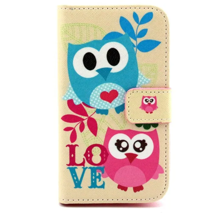 Чехол-книжка из искусственной кожи с рисунком Эйфелевой башни совы якоря слона