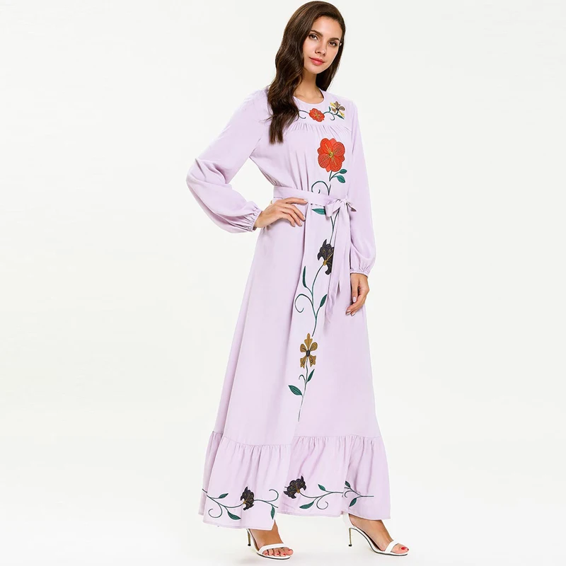 Платье кафтань в Дубае абайя Турцией мусульманский хиджаб Caftan Marocain Qatar ОАЭ Ramadan
