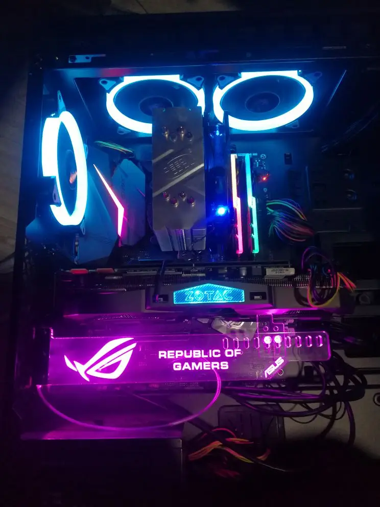 ROG Заказ акриловый кронштейн для использования бандажа GPU карты с RGB света Размеры 280*45*6 мм исправить видео карта, совместимая AURA Системы 12 В RGB - Цвет лезвия: ROG