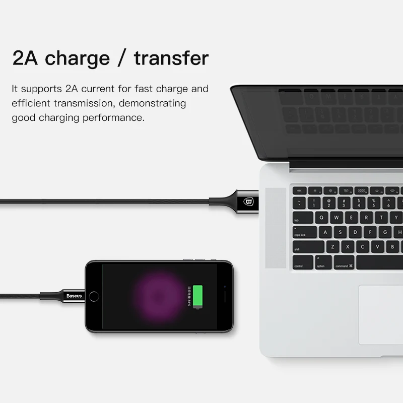Usb-кабель Baseus Lighting для iPhone X XS Max XR 8 7 6 6s Plus 5 5S SE iPad, шнур для быстрой зарядки и передачи данных, кабели для мобильных телефонов