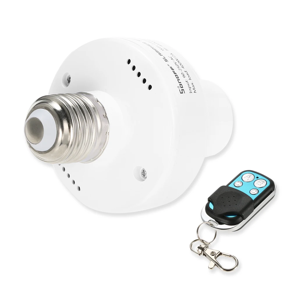 Slampher ITEAD беспроводной WiFi умный держатель лампочки E27 433MHz RF + 1 шт пульт