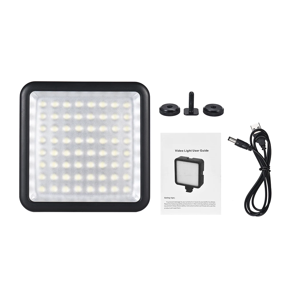 Andoer LED 64 USB непрерывная Светодиодная панель для камеры Портативная Canon Nikon Sony A7 Olympus