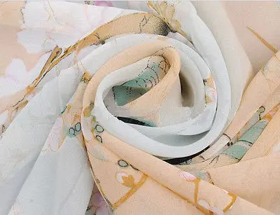 Модная леди шифоновая женская шаль для шеи женщин платки ретро цветочный обернуть украсть теплый подарок летний популярный новый.