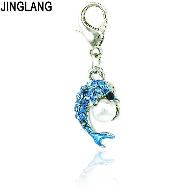 JINGLANG застежка в форме Омара оптом Подвески Подвеска со стразами жемчужные