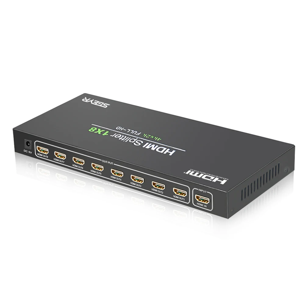 4K HDMI сплиттер 1 в 8 Выход SGEYR 1x8 1080P v1.4 портов с Full HD 4K/2K и 3D разрешением|hdmi splitter|4k hdmi