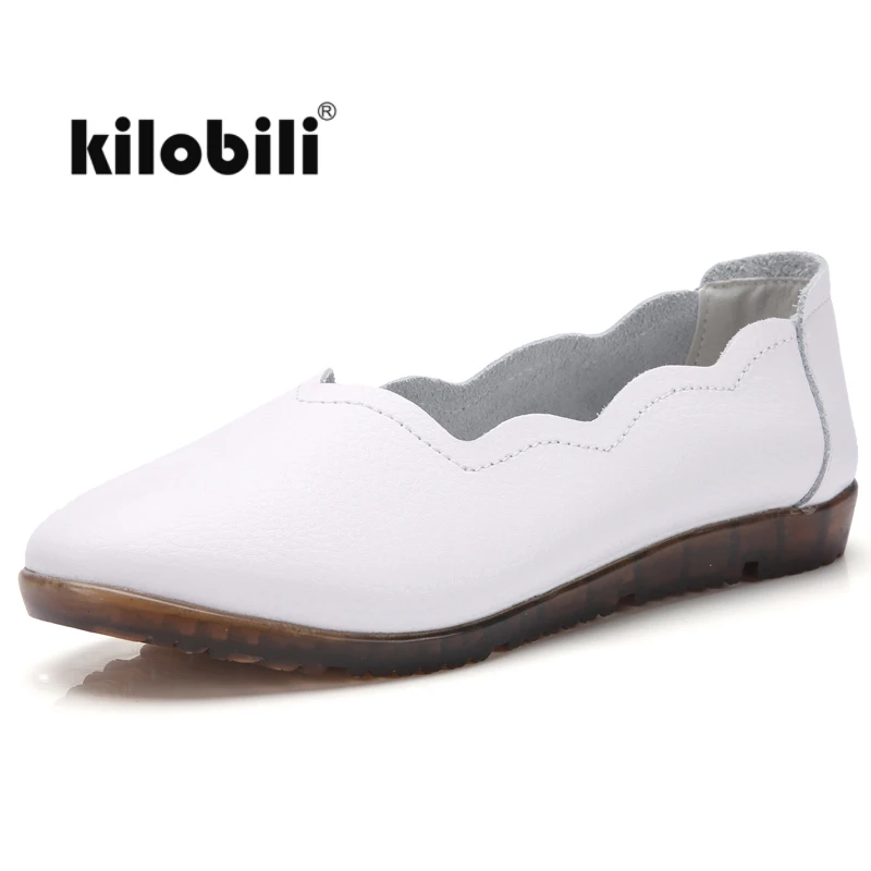Балетки kilobili женские из натуральной кожи натуральная кожа без застежки с