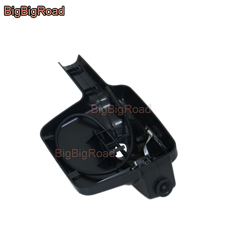 Автомобильный видеорегистратор BigBigRoad с Wi Fi двумя камерами объектив FHD 1080P для Peugeot