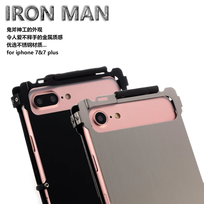 Металлический Чехол книжка с заклепками в ковбойском стиле Железный человек для