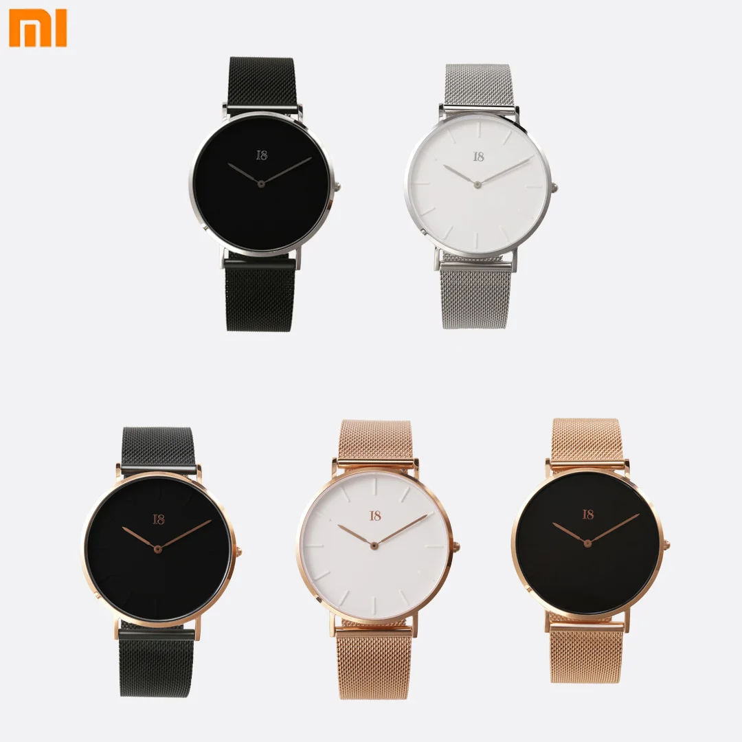 Оригинальный Xiaomi I8 кварцевые наручные часы из нержавеющей стали кварцевый