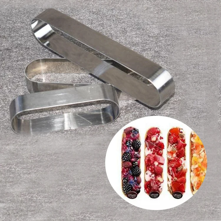 3 шт один лот мини маленький размера длинная овальная форма из нержавеющей стали