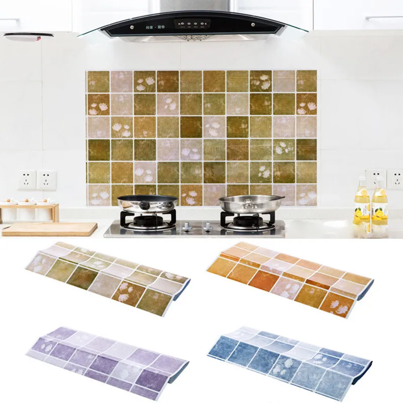 Настенные наклейки для кухонной утвари ПВХ обои водостойкие кухонные