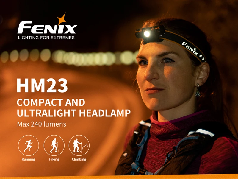 Освещение для экстремальных условий Fenix HM23 Cree нейтральный белый светодиодный компактный и легкий налобный фонарь с бесплатной батареей АА