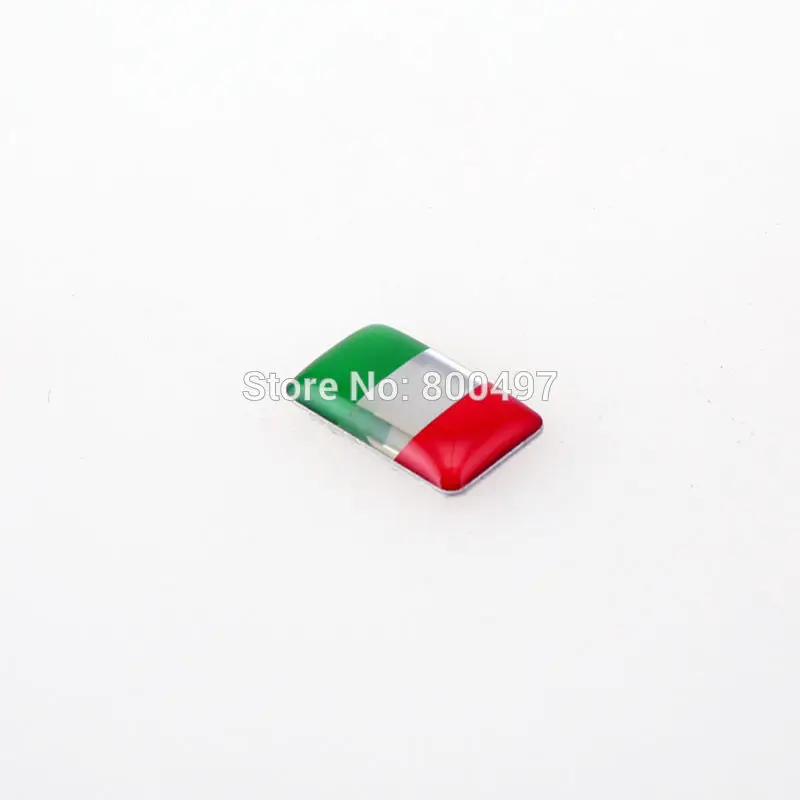 2 x Newest 3D Car Styling Aluminum Glue Decal Ca Metal Sticker Aluminium Custom Motor for Italy Flag | Автомобили и мотоциклы