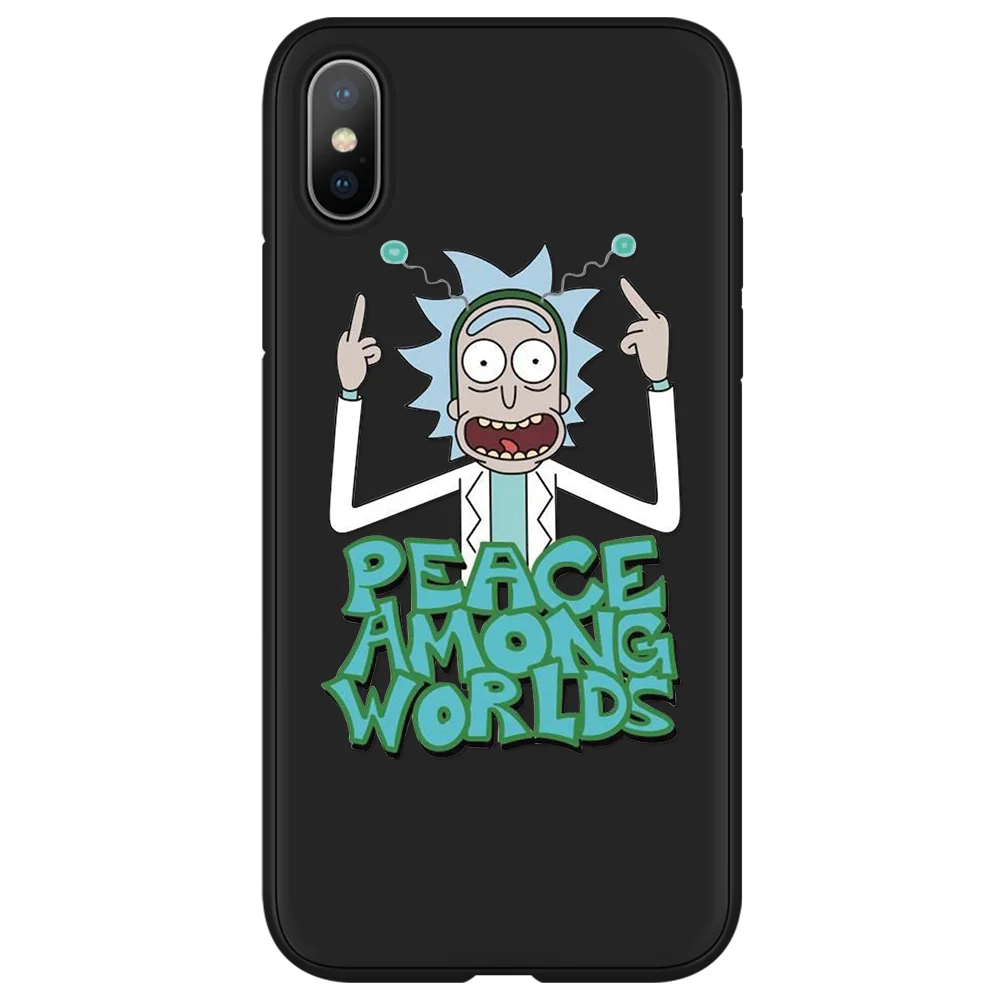 Khe-0rpeace Мягкий чехол для телефона Rick And marty из ТПУ для iPhone 11, 5, SE, 6, 6 S, 8 Plus, XS, X, XR, XS Max, 11 Pro, матовый чехол с мультипликационным принтом для iPhone 7 Plus, чехол - Цвет: Khe-0rpeace