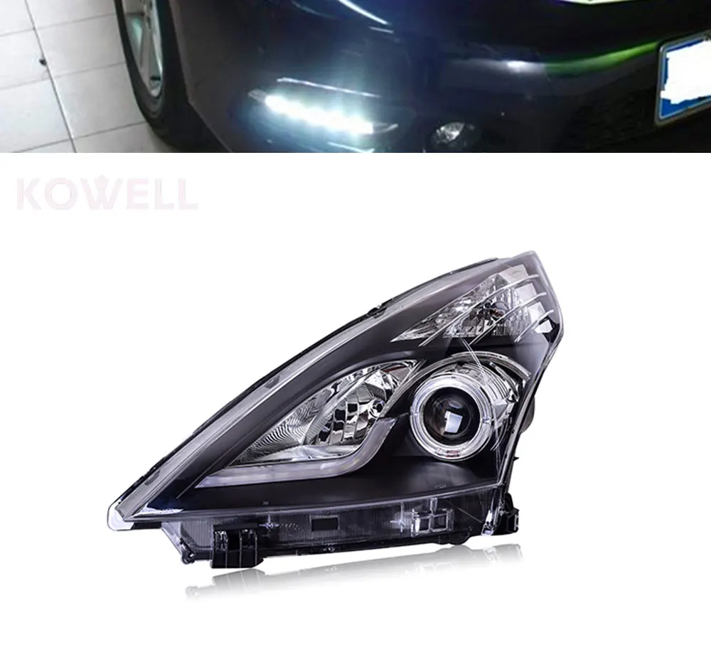 KOWELL автомобильный Стайлинг для Nissan Teana фары 2008-2012 Teana светодиодные фары drl H7 hid Q5 Биксеноновые линзы ближнего света