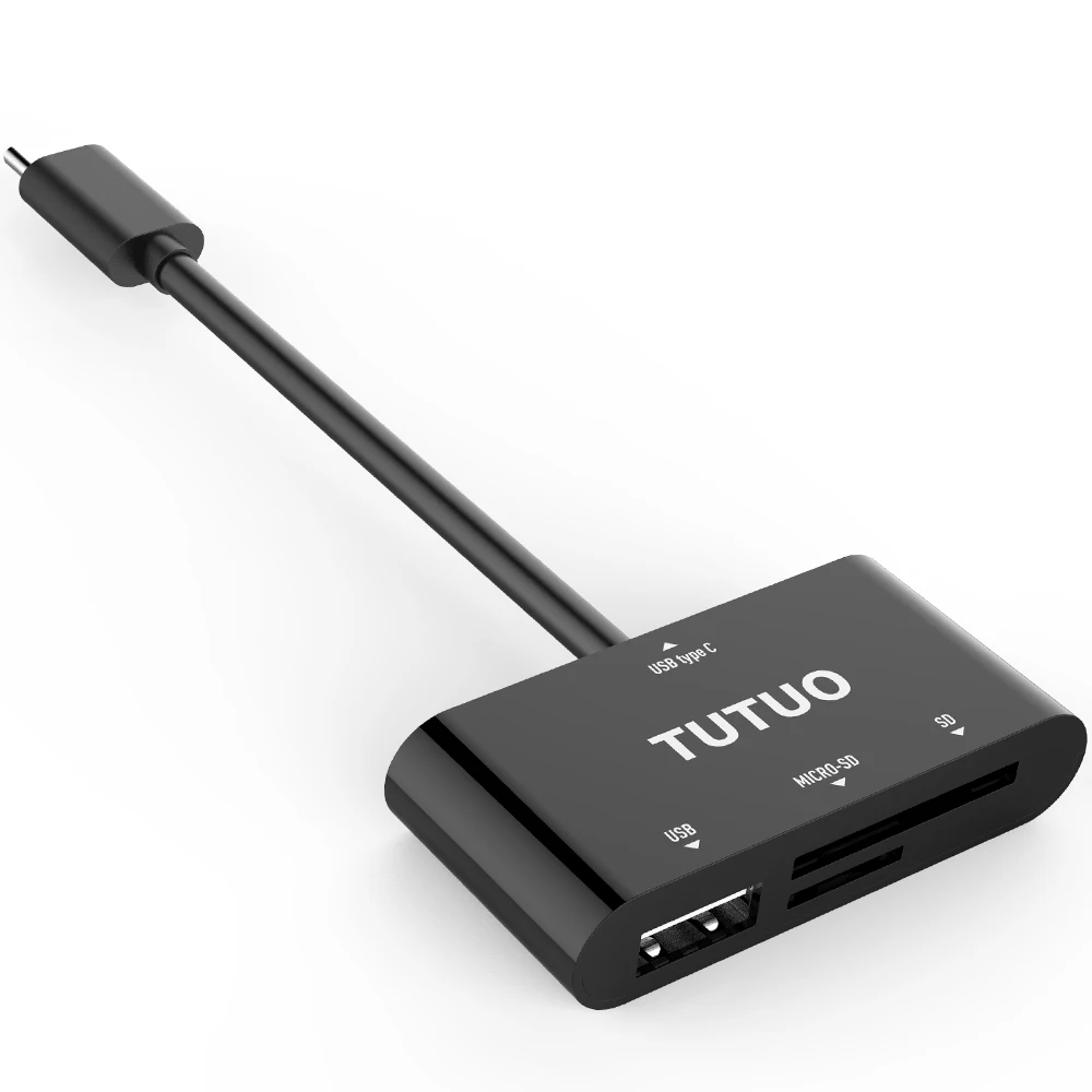 USB-концентратор TUTUO кардридер TF/SD порт USB 2 0 OTG многофункциональный адаптер для MacBook