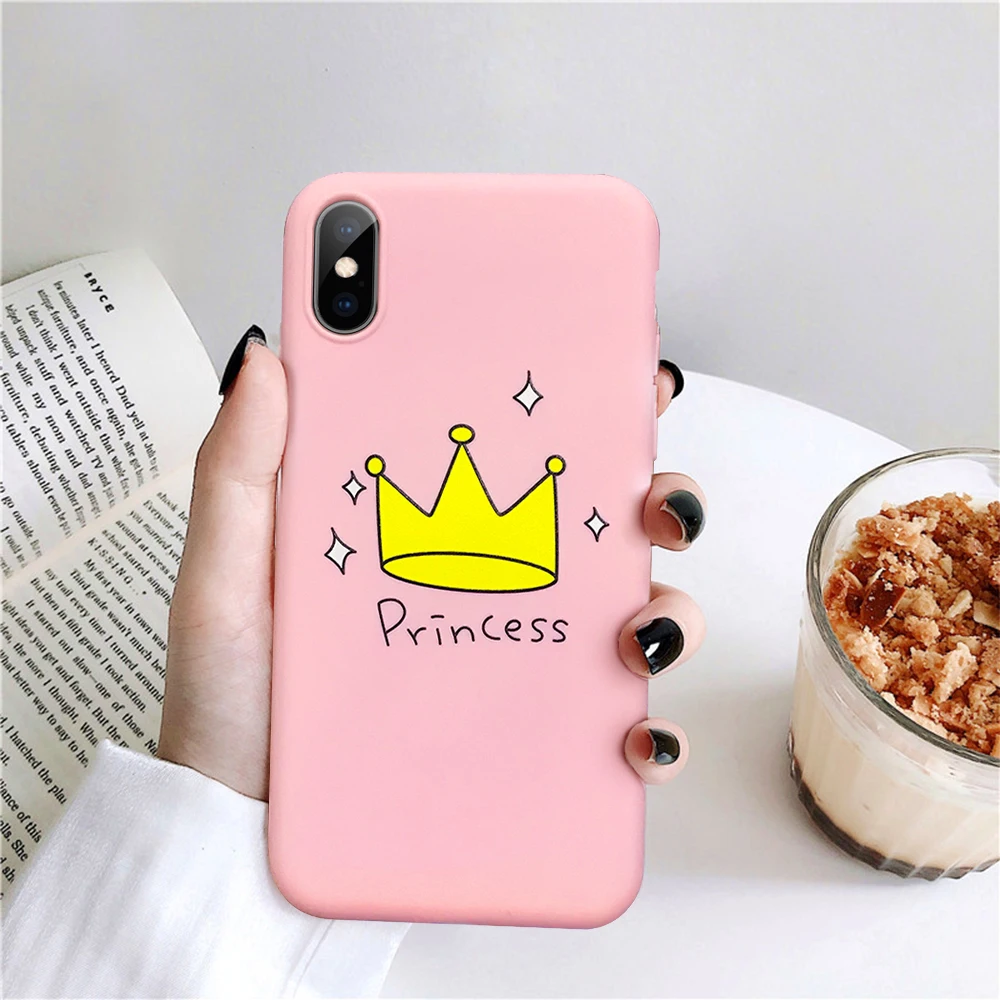New Pink Funny Cute phone case For iphone 8 7 cases Lovely Cartoon Animal Plant TPU cover iPhone 6 6S Plus X XS Max XR |