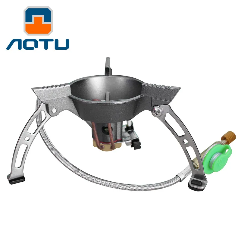 AOTU Портативный открытый складной газовая плита туристическое снаряжение Пеший