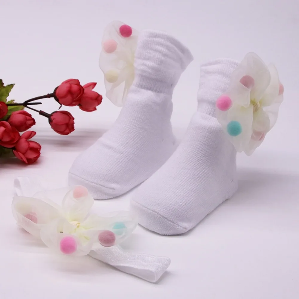 2 шт./комплект хлопковые носки и повязка на голову | Мать ребенок