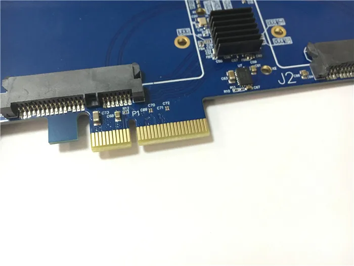 Marvell 88SE9230 высокоскоростной двойной SATA III к PCI Express PCI-E 2X SSD адаптер для MAC PRO 3 1-5 1