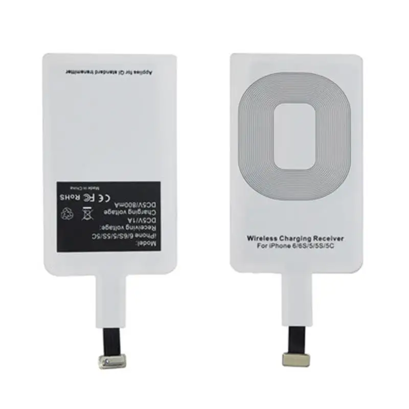 Qi Беспроводное зарядное устройство приемник адаптер для зарядки приемное micro USB