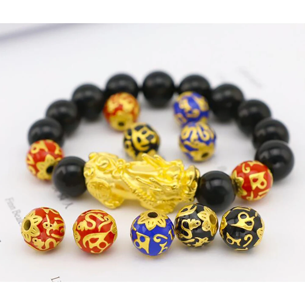 Модная подвеска в виде подвески золотого цвета натуральный камень бусины Будды