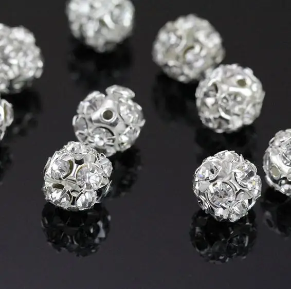 

Rhinestone Ball,6mm 8mm 10mm Rhinestone Bead,Silvers Pleated Brass,Shining Jewelry Finding,Crystal Beads,Wedding Jewelry Accesso
