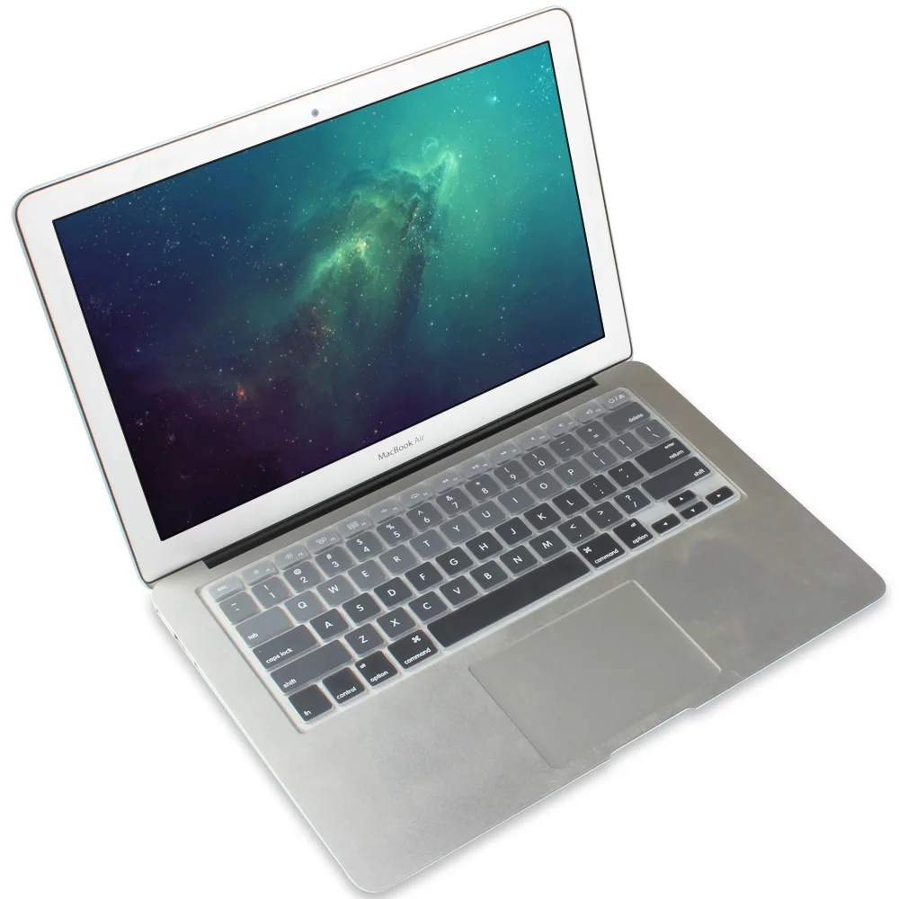 Нам введите английский письмо градиент Цвет Мягкий силиконовый чехол для Macbook Air