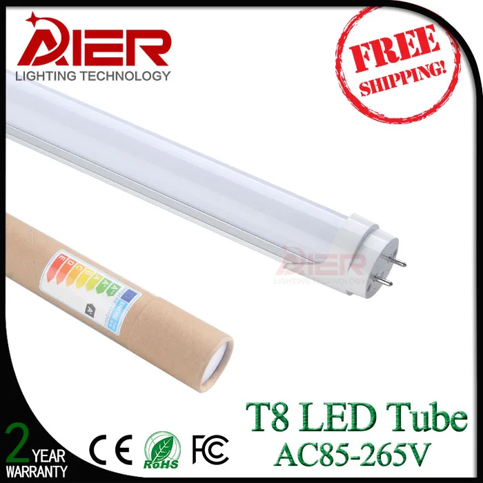 4ft led флуоресцентные трубки 1200 мм t8 светодиодные 22 Вт высокого качества 2 года
