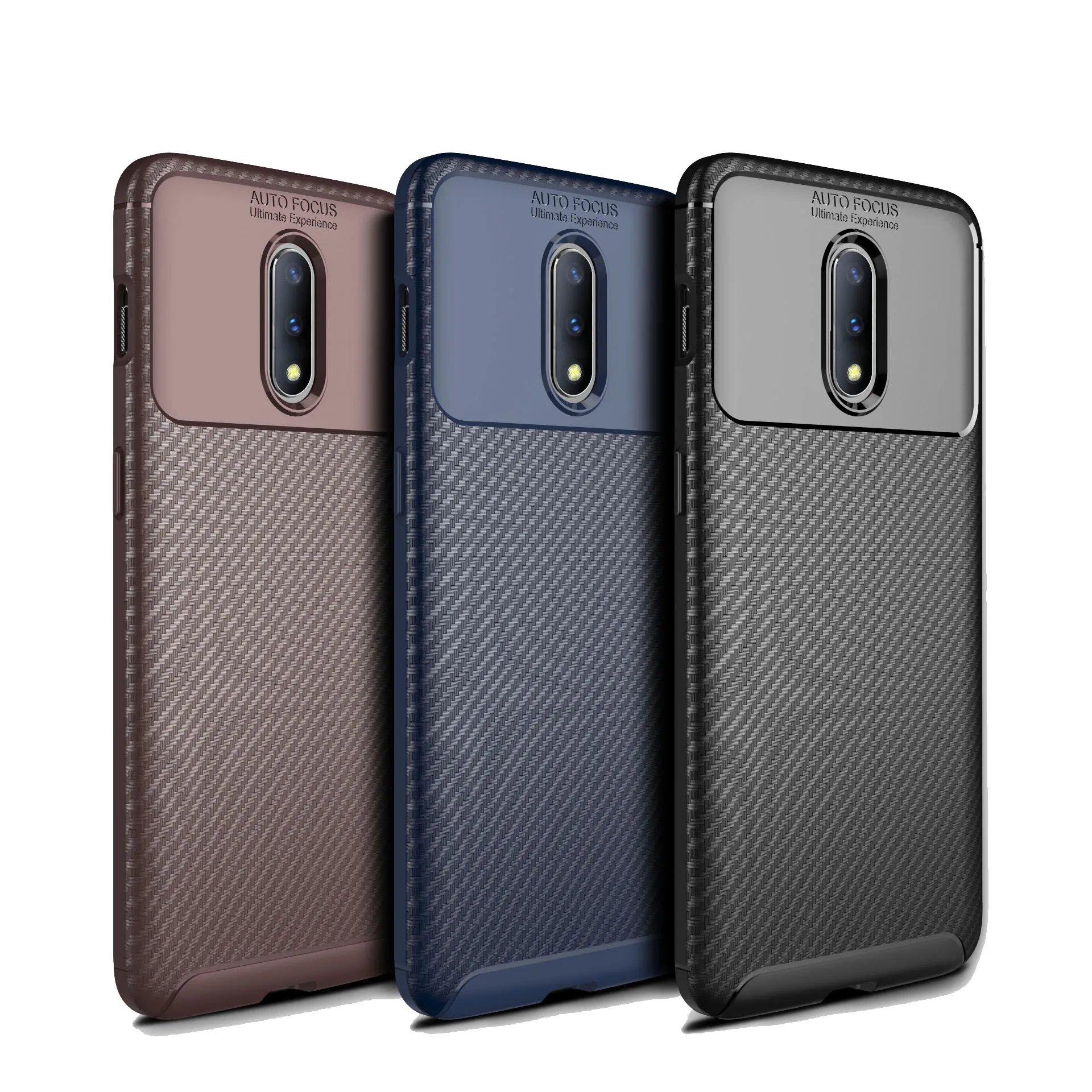 GKK чехол из углеродного волокна для Oneplus 7 деловой мягкий ТПУ оригинальный