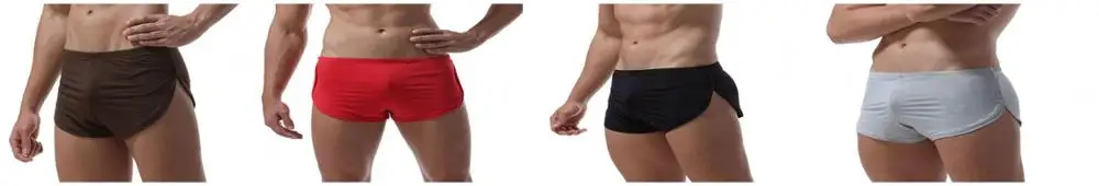 Распродажа, Cuecas Ropa Interior Hombre, 4 шт./лот, мужские боксеры, нижнее белье, одноцветные, мягкие трусы, шелковистые, сексуальные, Calzoncillos Hombre - Цвет: group 1