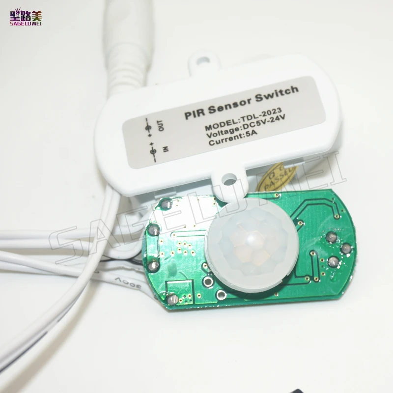 DC5-24V Мини PIR корпус инфракрасный датчик движения Сенсор детектор выключатель постоянного тока с вилкой для светодиодный полосы автоматический свет лампы 5A PIR контроллер