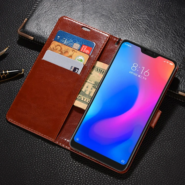 Роскошный флип чехол в ретро стиле для Xiaomi Redmi 6 Pro 3 ГБ + 32 4 Гб 64 кошелек с