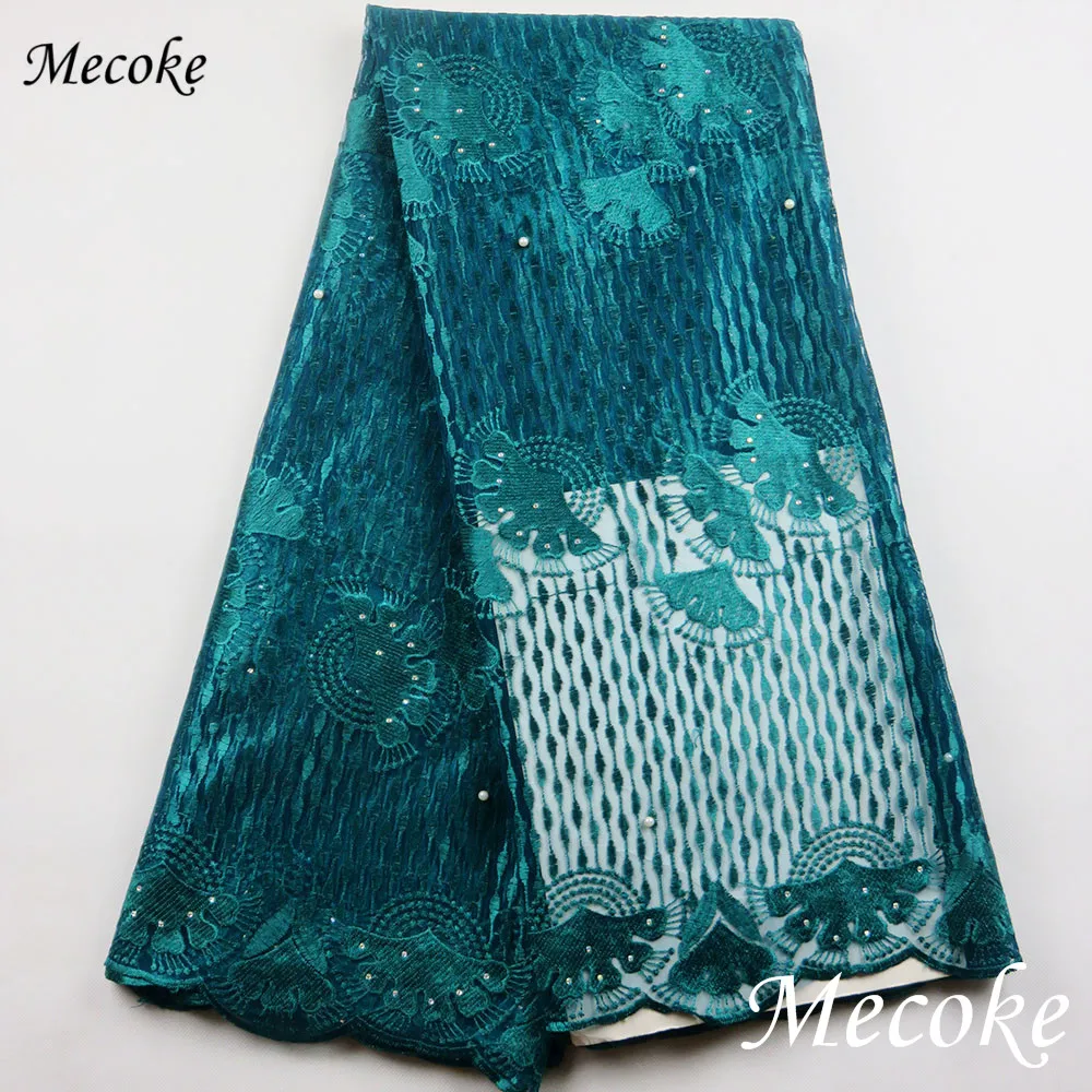 2017 новая распродажа кружевная ткань в африканском стиле высокое качество темно