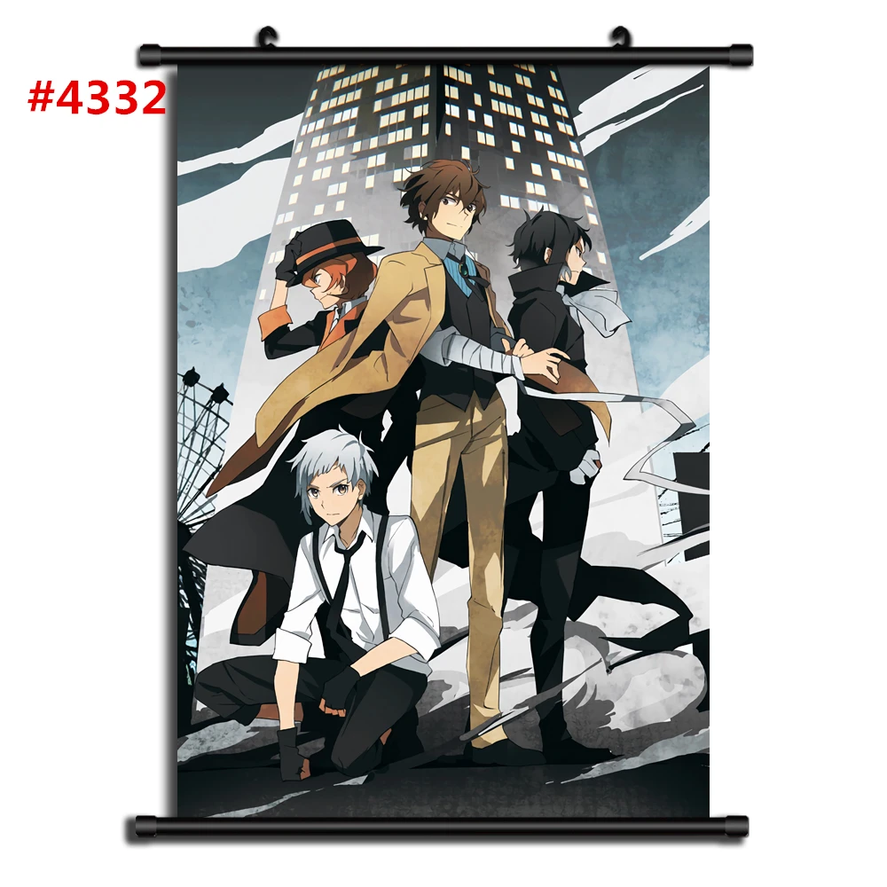 4332 Bungou бродячие собаки Аниме Манга настенный плакат свиток домашнее украшение Стены Искусства - Цвет: 4332