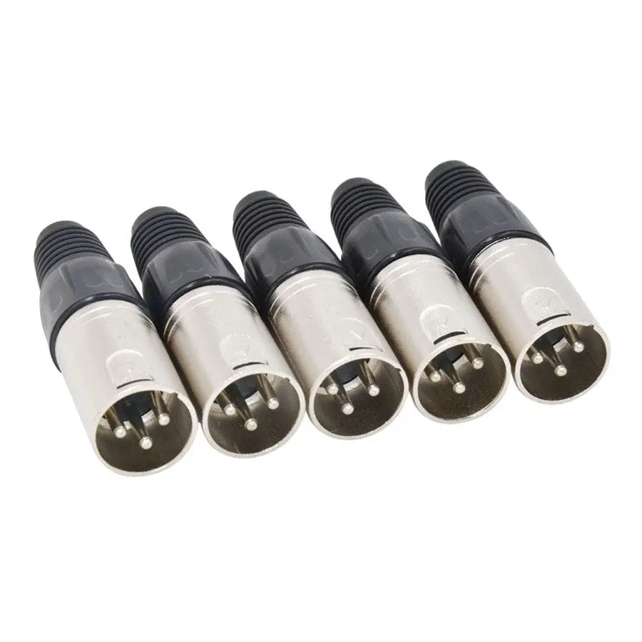 10 шт. 3 контактный разъем XLR типа припоя 5 штекеров + разъемов для микрофона аудио