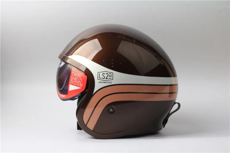 Ls2 OF599 шлемы Spitfire moto rcycle шлем jet винтажный шлем с открытым лицом Ретро 3/4 полушлем casco moto capacete moto ciclismo