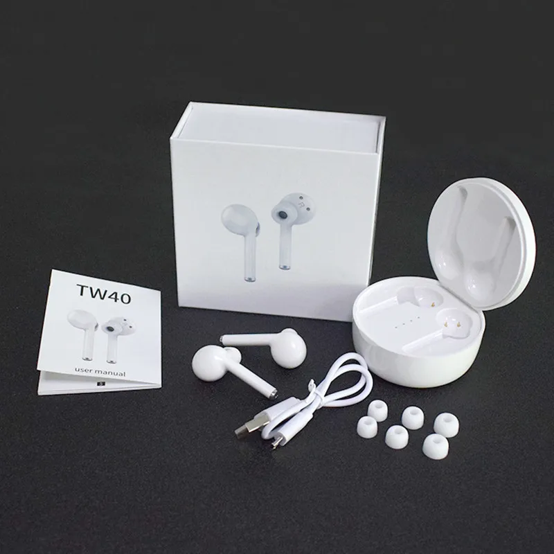 TWS TW40 беспроводные наушники Bluetooth 5 0 супер бас гарнитура умные шумоподавляющие