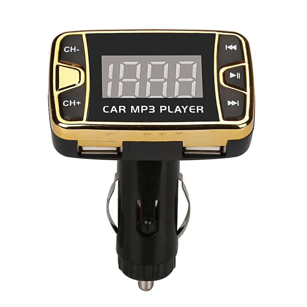 MP3 плеер беспроводной FM передатчик модулятор Автомобильный комплект USB SD MMC LCD