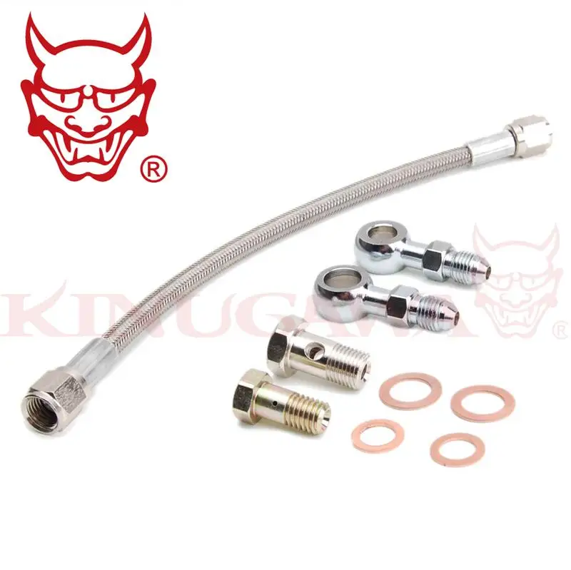 Набор для подачи масла Kinugawa Turbo Nissan CA180DET SR20DET Trust T518Z T517Z Turbo|feed mice|oil paintedfeed kitten |