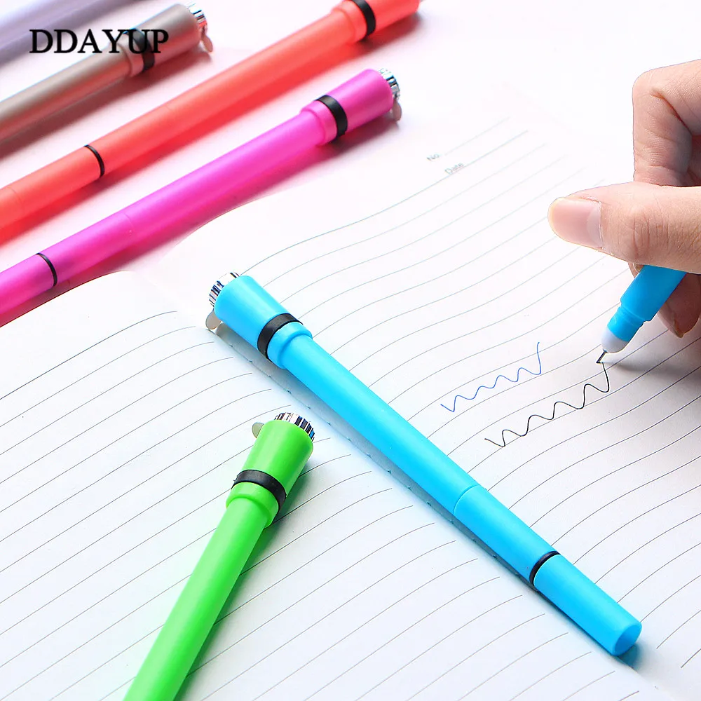 Вращающаяся гелевая ручка со вспышкой светильник для студентов Подарочные