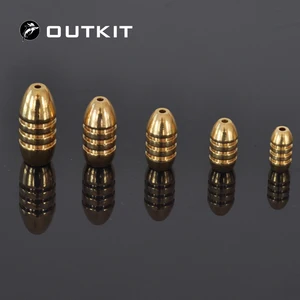 Медные грузила OUTKIT, 10 шт.лот, 10 г, 7 г, 5g,3, 5g, 1,8 г