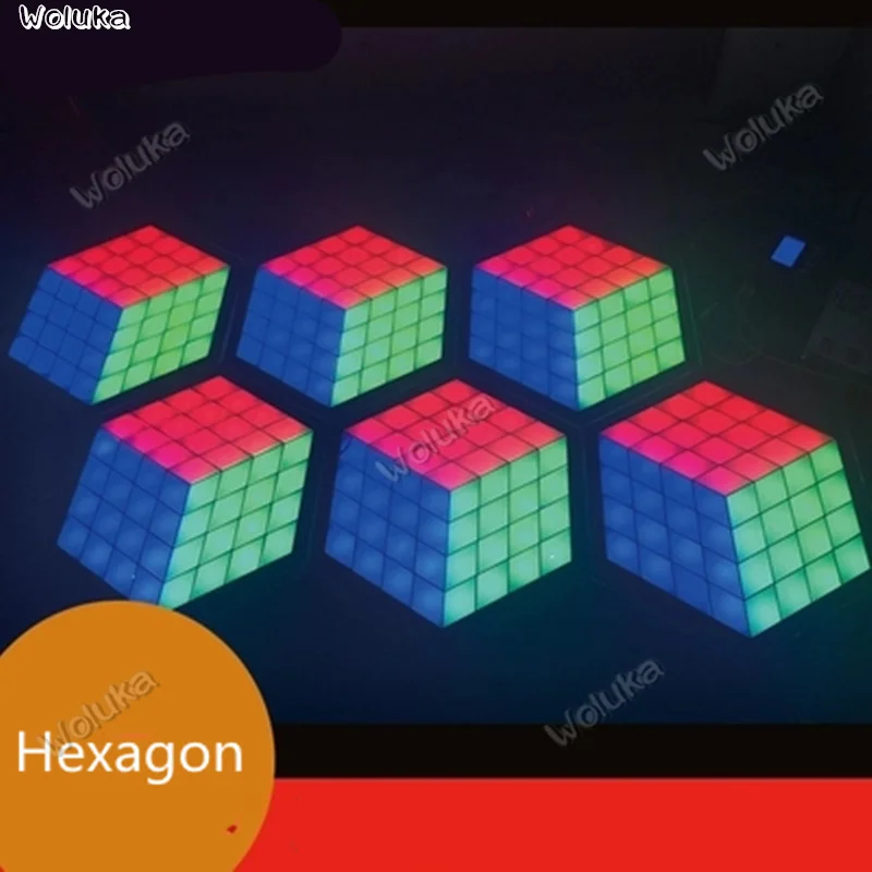 New LED floor tile lamp hexagon cube buried bar stage Dance CD50 W03 | Лампы и освещение