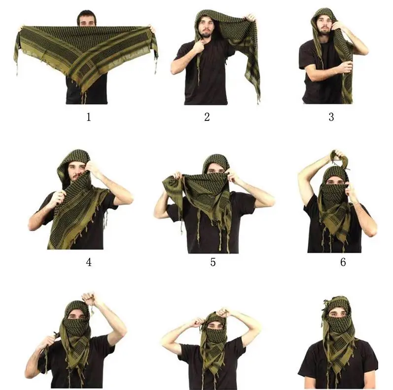 Высокое Качество Арабский шемаг Keffiyeh военный тактический палестинский шарф для мужчин шаль Kafiya обёрточная бумага шема шарф модные шарфы